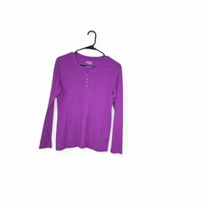 Elegant Purple Long Sleeve Women's Top